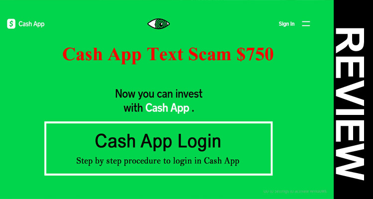 Cash App Text Scam $750