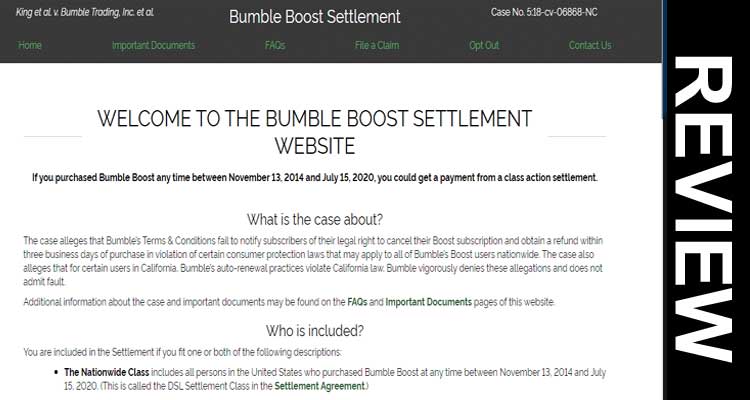 Bumble Boost Settlement
