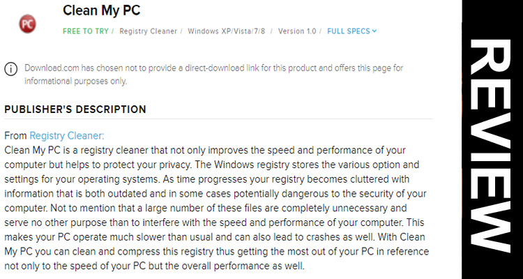 My Clean PC Reviews Cnet
