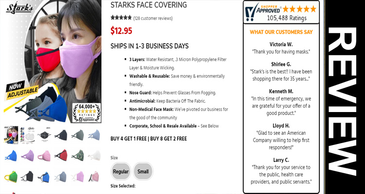 starks Face covering Reviews