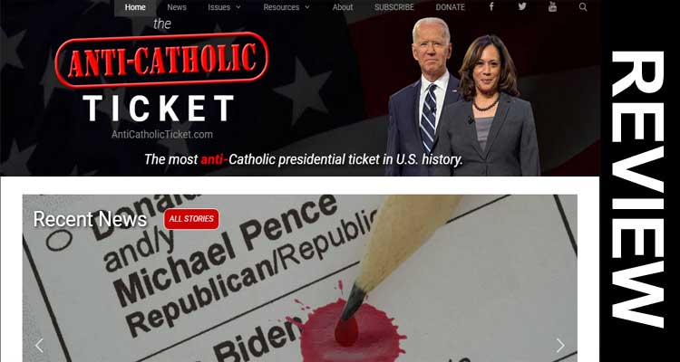 Anti Catholic Ticket Com 2020