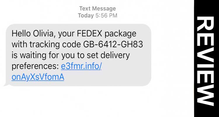 Fedex Parcel Text Scam 2020