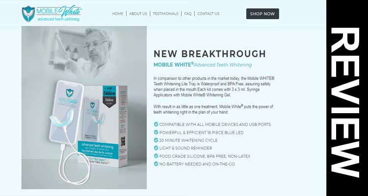 Mobile White Teeth Whitening Reviews 2020