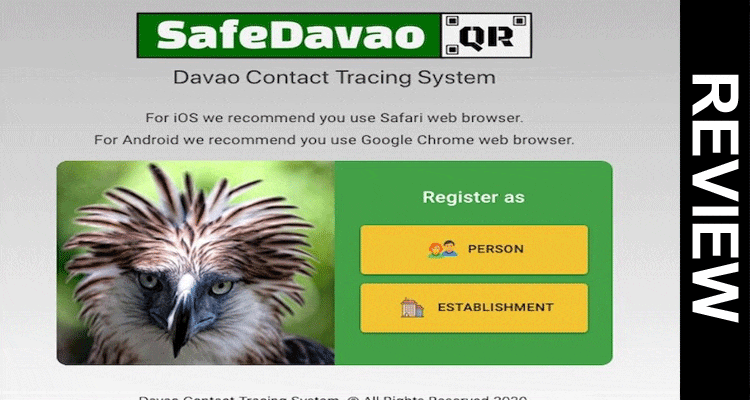 Safedavaoqr Davaocity com {Nov} Register to Get Qr Code
